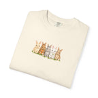Bunny Row T‑Shirt — Cute Watercolor Rabbits Graphic Tee