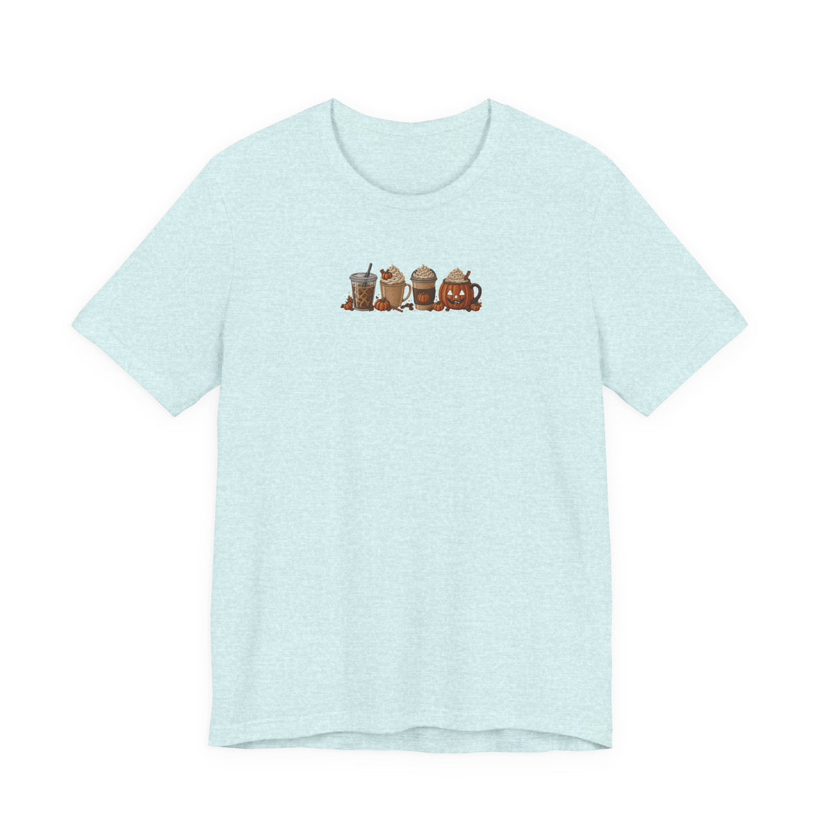 Coffee Crew Cute Graphic Tee — Espresso, Latte & Mocha Cartoon Shirt