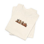 Coffee Crew Cute Graphic Tee — Espresso, Latte & Mocha Cartoon Shirt