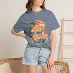 Honeymoon Mode T-Shirt — Tropical Sunset Couple Vacation Tee