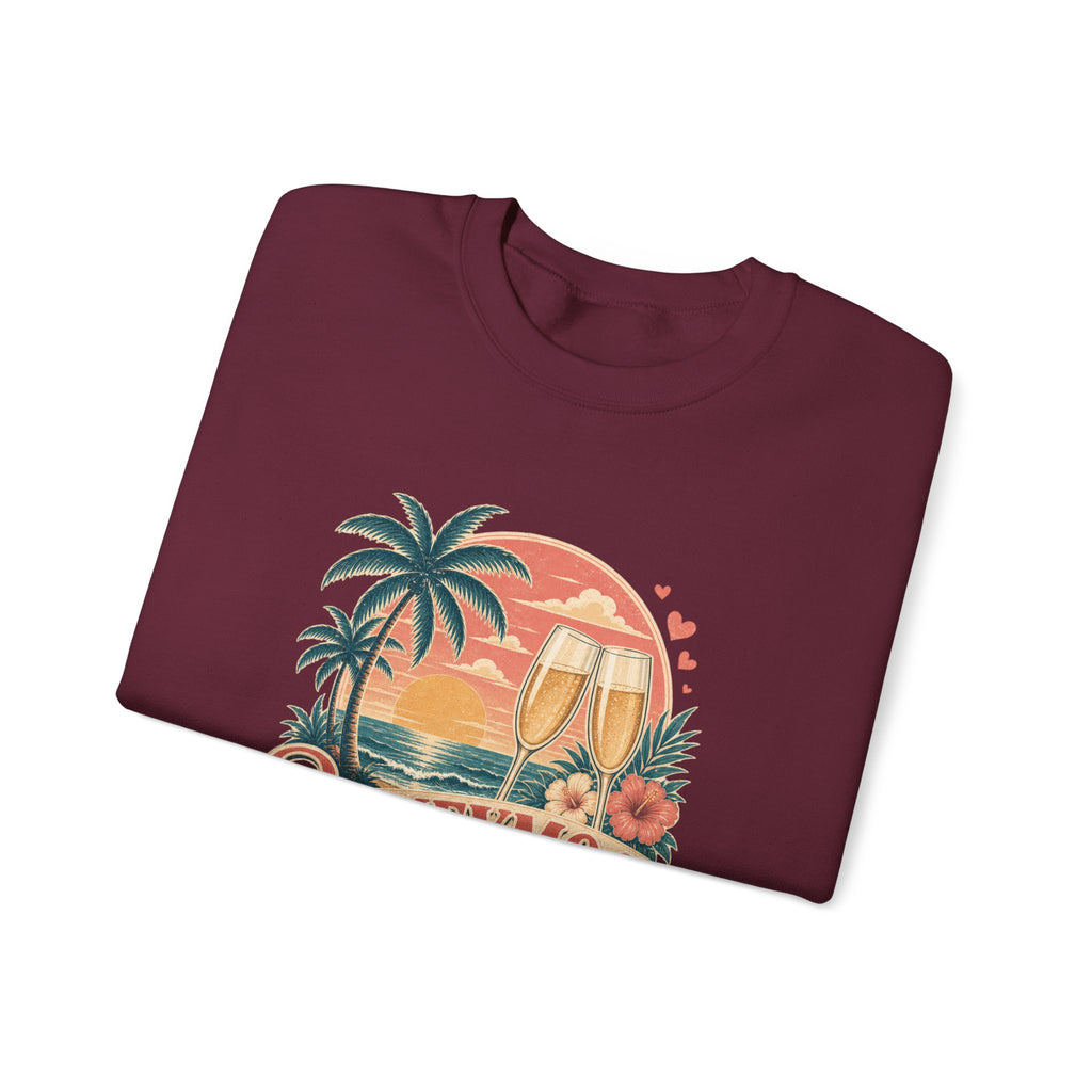 Honeymoon Mode Sweatshirt – Tropical Sunset Couples Crewneck