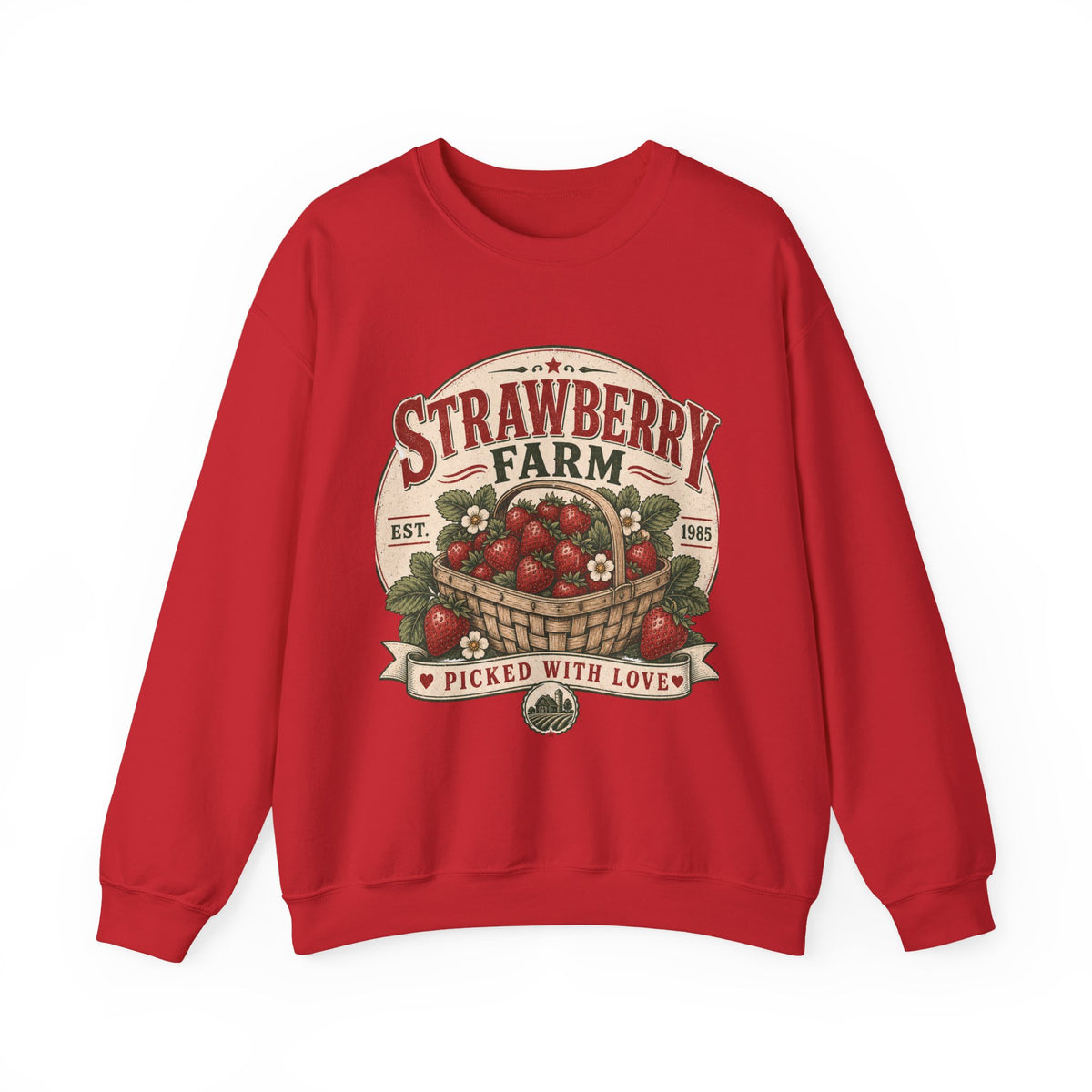 Strawberry Farm 'Picked With Love' Crewneck Sweatshirt