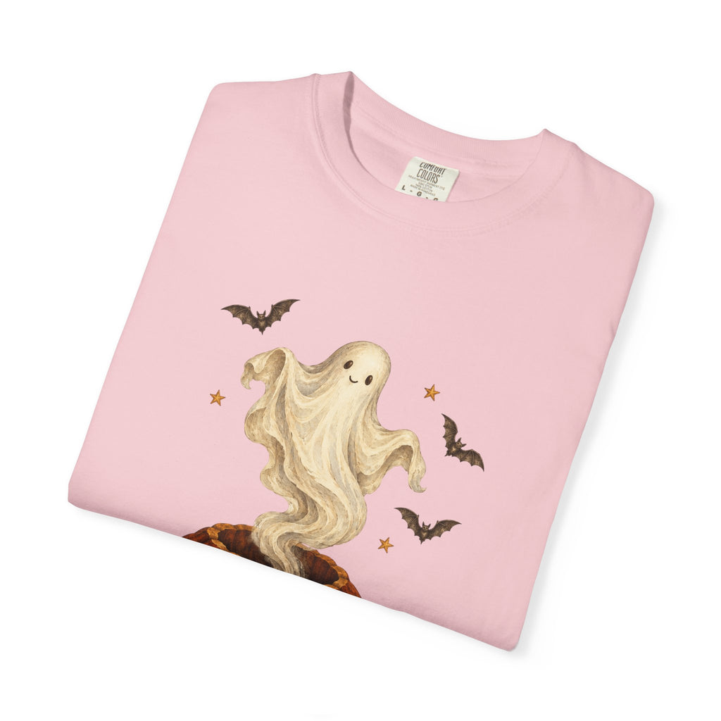 Halloween Ghost in Jack-O'-Lantern T-Shirt