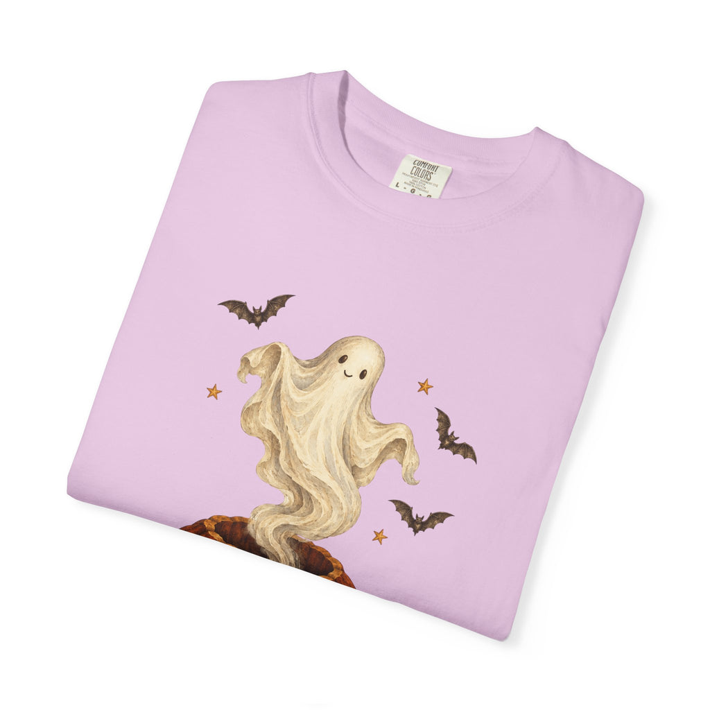 Halloween Ghost in Jack-O'-Lantern T-Shirt