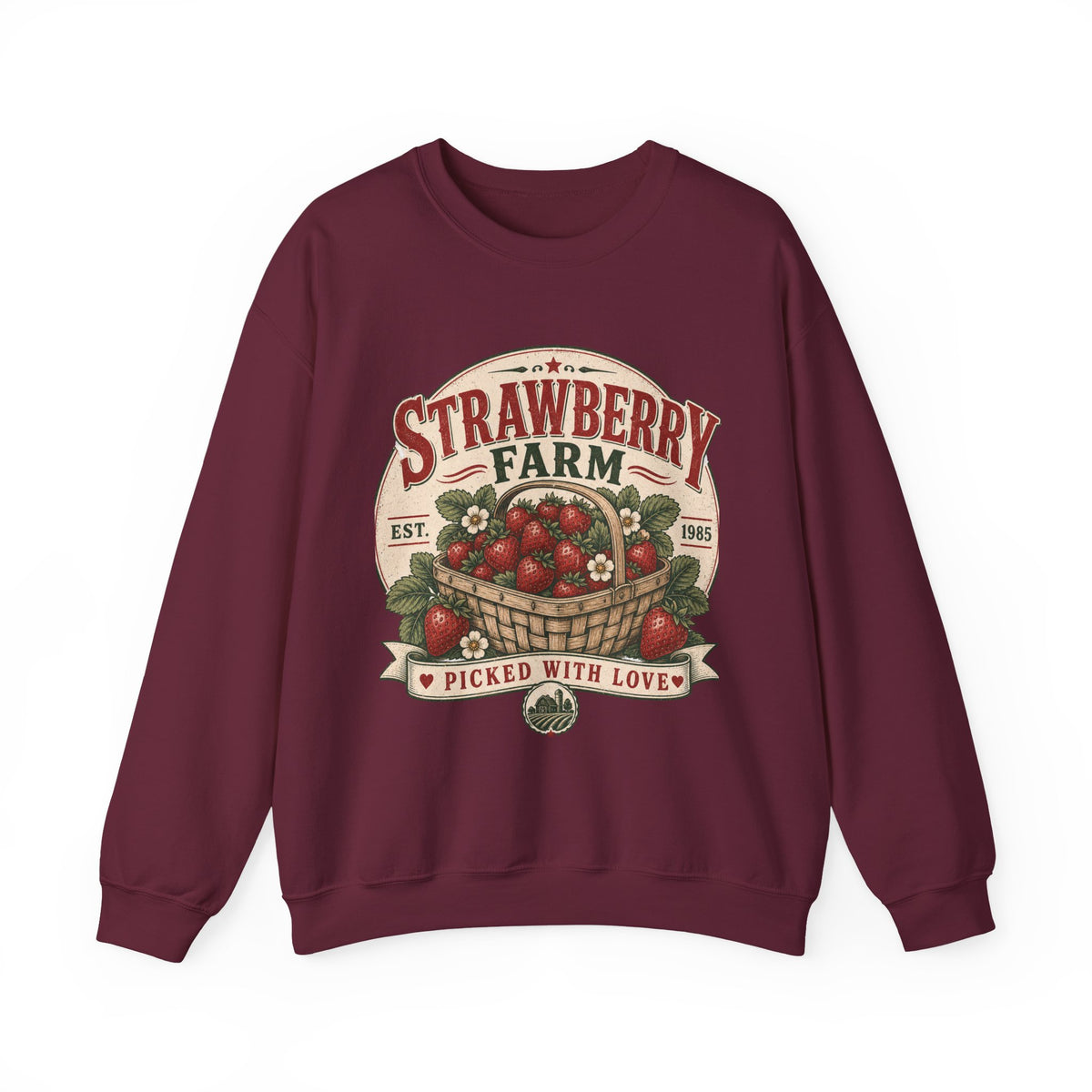Strawberry Farm 'Picked With Love' Crewneck Sweatshirt
