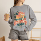 Honeymoon Mode Sweatshirt – Tropical Sunset Couples Crewneck