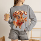 Oops! Puppy Mess Graphic Sweatshirt