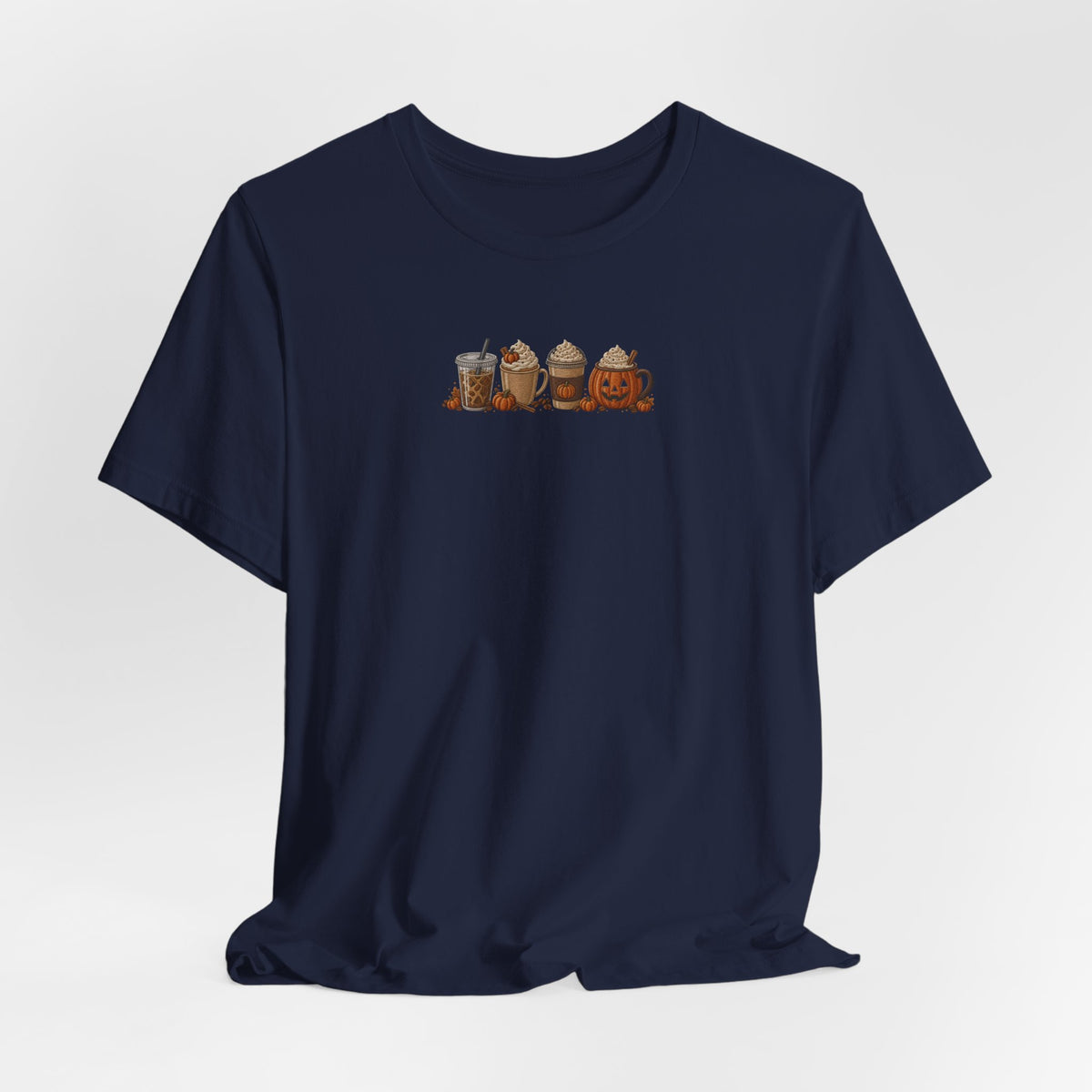 Coffee Crew Cute Graphic Tee — Espresso, Latte & Mocha Cartoon Shirt