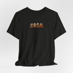 Coffee Crew Cute Graphic Tee — Espresso, Latte & Mocha Cartoon Shirt