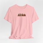 Coffee Crew Cute Graphic Tee — Espresso, Latte & Mocha Cartoon Shirt