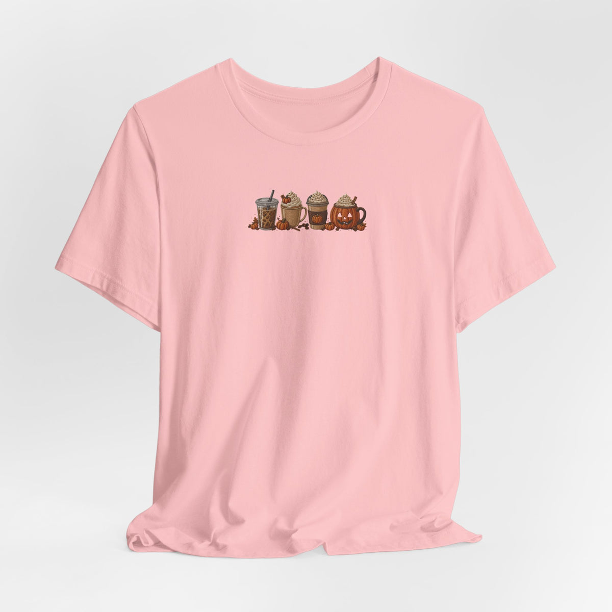 Coffee Crew Cute Graphic Tee — Espresso, Latte & Mocha Cartoon Shirt