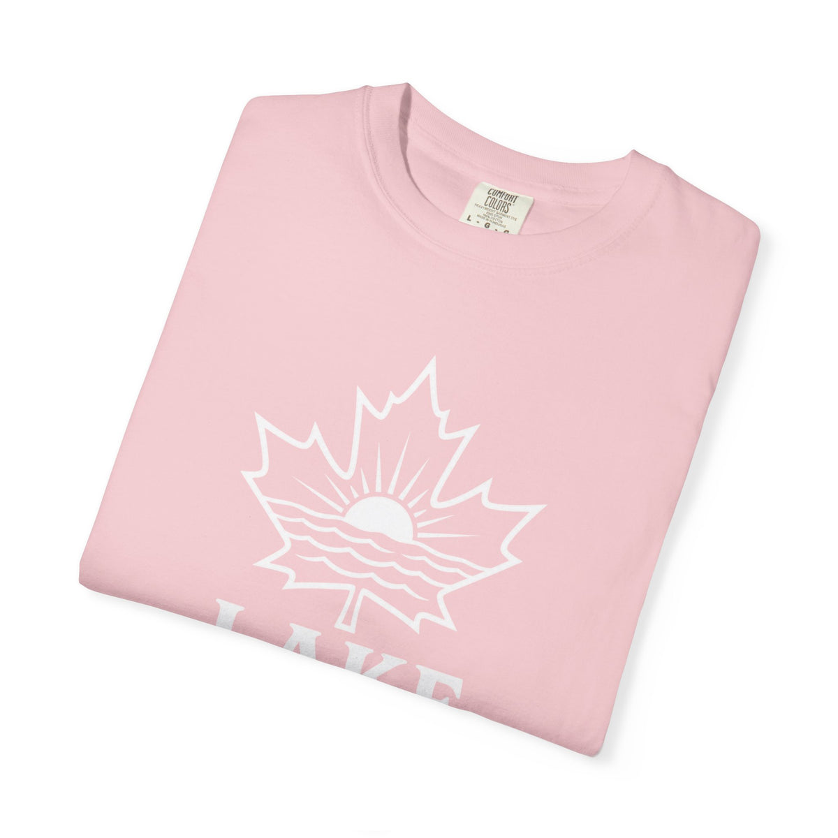 Lake Ontario T-Shirt — Retro Maple Leaf Sunset Graphic
