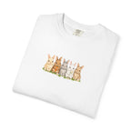Bunny Row T‑Shirt — Cute Watercolor Rabbits Graphic Tee
