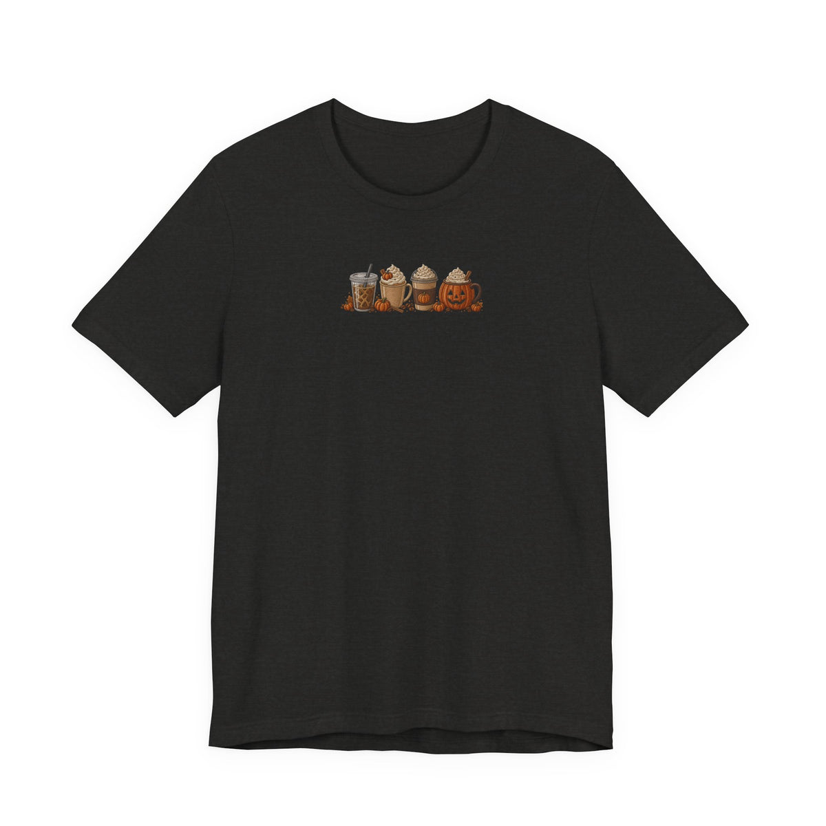 Coffee Crew Cute Graphic Tee — Espresso, Latte & Mocha Cartoon Shirt