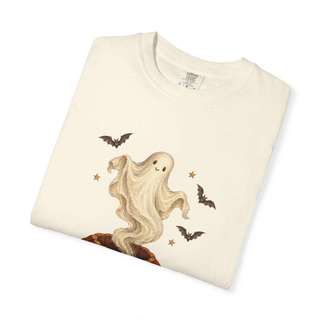 Halloween Ghost in Jack-O'-Lantern T-Shirt