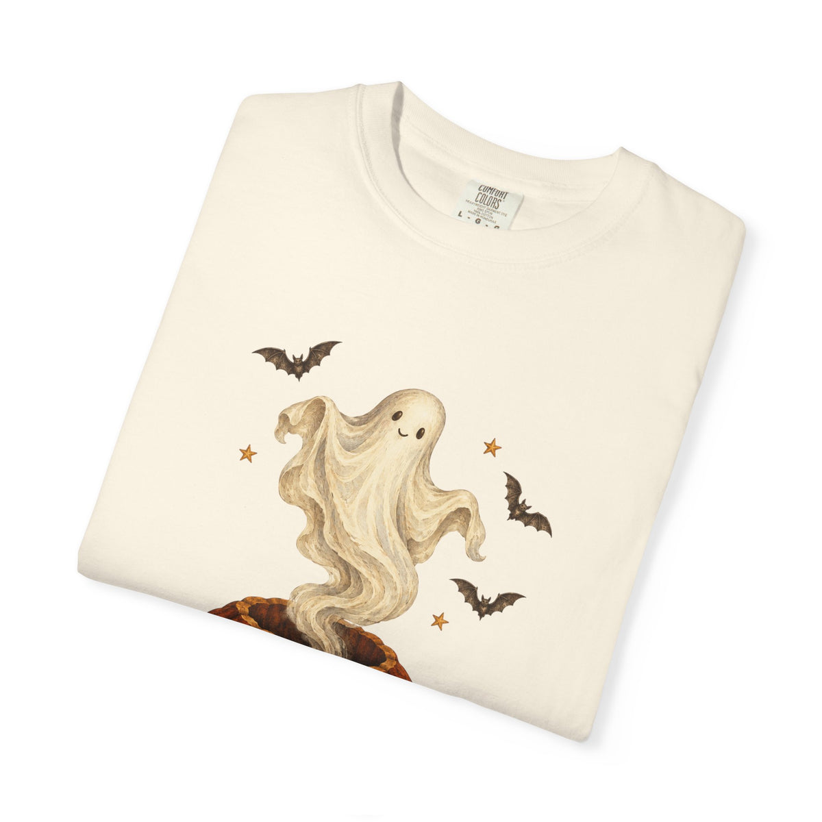 Halloween Ghost in Jack-O'-Lantern T-Shirt