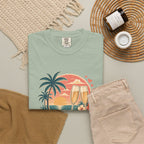 Honeymoon Mode T-Shirt — Tropical Sunset Couple Vacation Tee