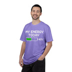 T-Shirt — "My Energy Today 40%" Battery Meter Graphic Tee