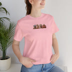 Coffee Crew Cute Graphic Tee — Espresso, Latte & Mocha Cartoon Shirt
