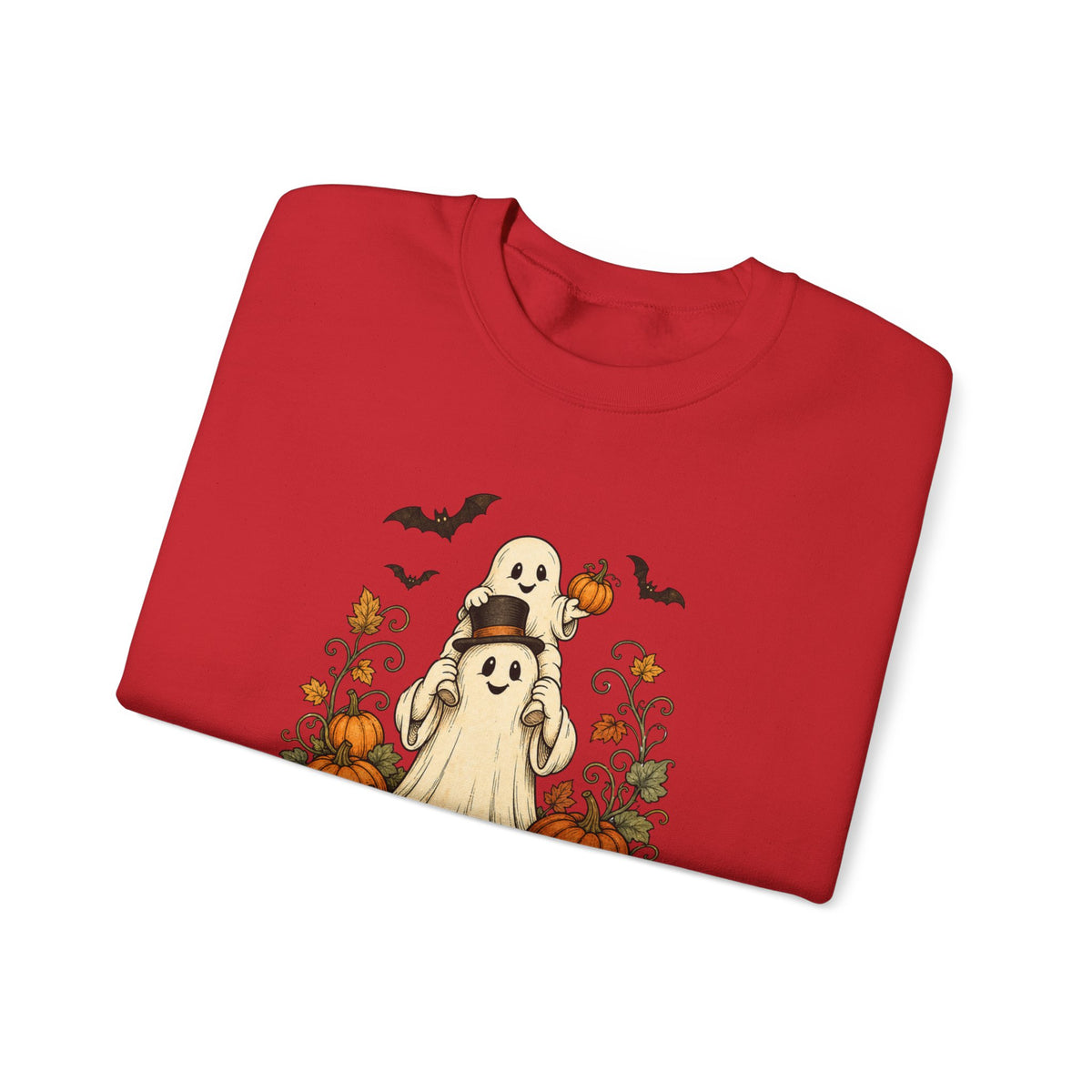 Halloween Pumpkin Ghost Crewneck Sweatshirt