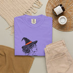 Her Human Witch Tee — Halloween Witch & Dog Graphic T-Shirt