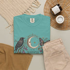 Whisper of the Wild T-Shirt — Moon, Raven & Mushroom Nature Graphic