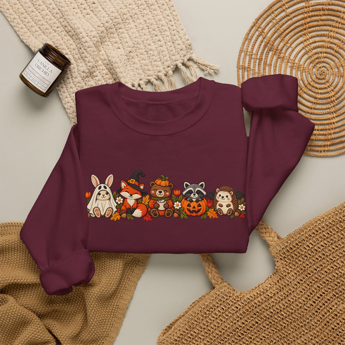 Cute Fall Animals Crewneck Sweatshirt