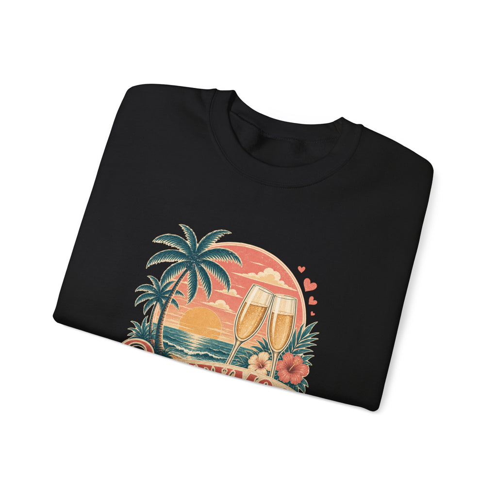 Honeymoon Mode Sweatshirt – Tropical Sunset Couples Crewneck