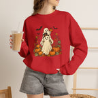 Halloween Pumpkin Ghost Crewneck Sweatshirt