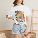 Honeymoon Mode T-Shirt — Tropical Sunset Couple Vacation Tee