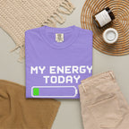 My Energy Today 10% T-Shirt — Low Battery Funny Graphic Tee