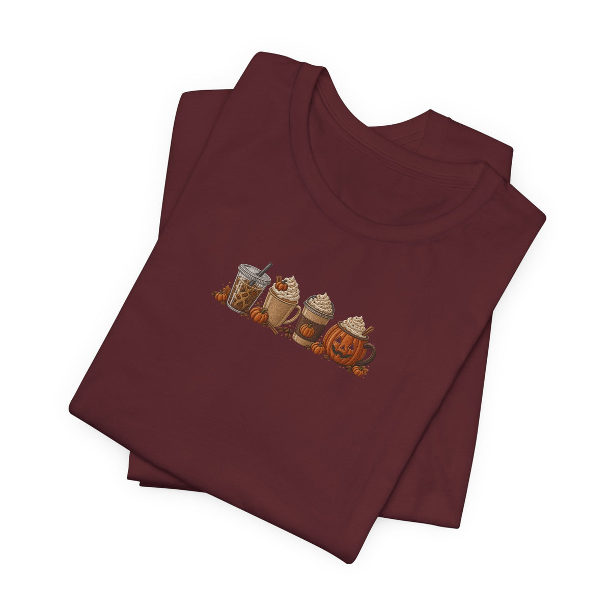 Coffee Crew Cute Graphic Tee — Espresso, Latte & Mocha Cartoon Shirt