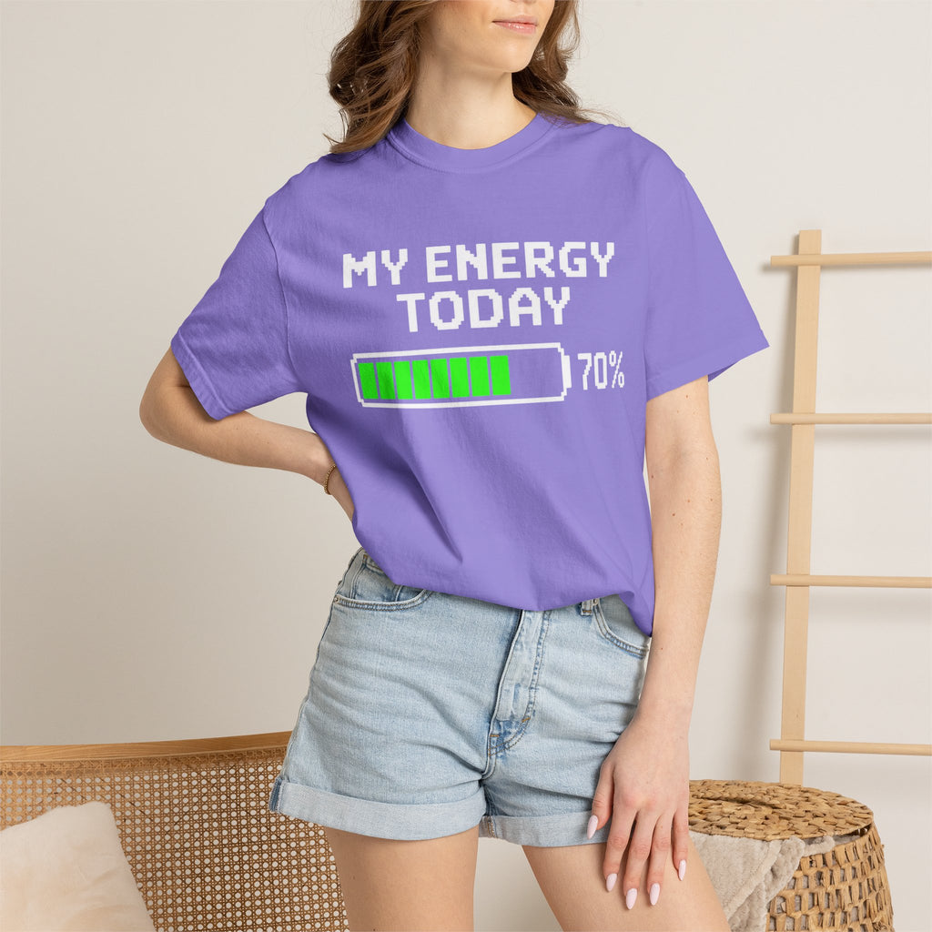 Loading Bar T-Shirt — Minimal Neon Green Progress Graphic Tee
