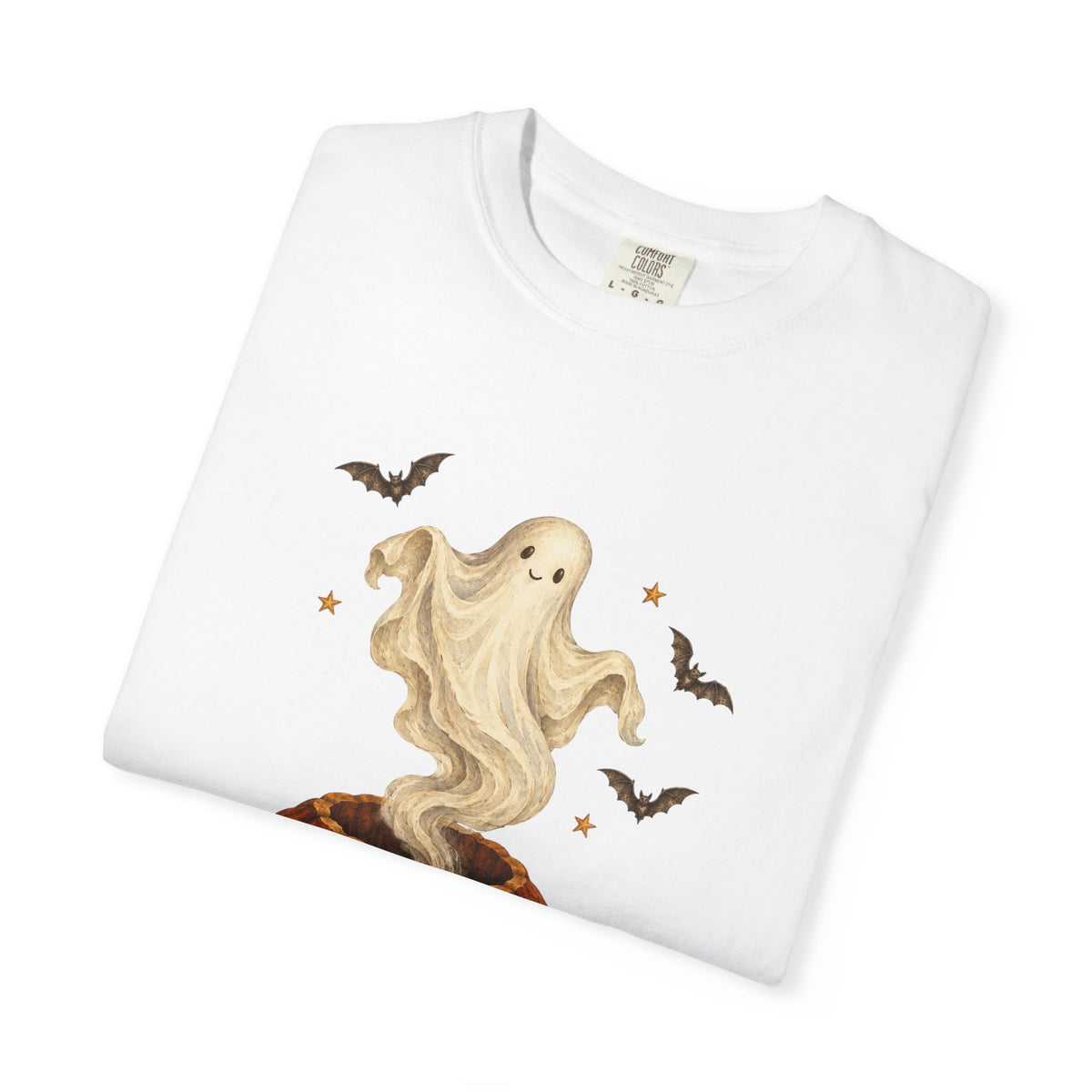 Halloween Ghost in Jack-O'-Lantern T-Shirt