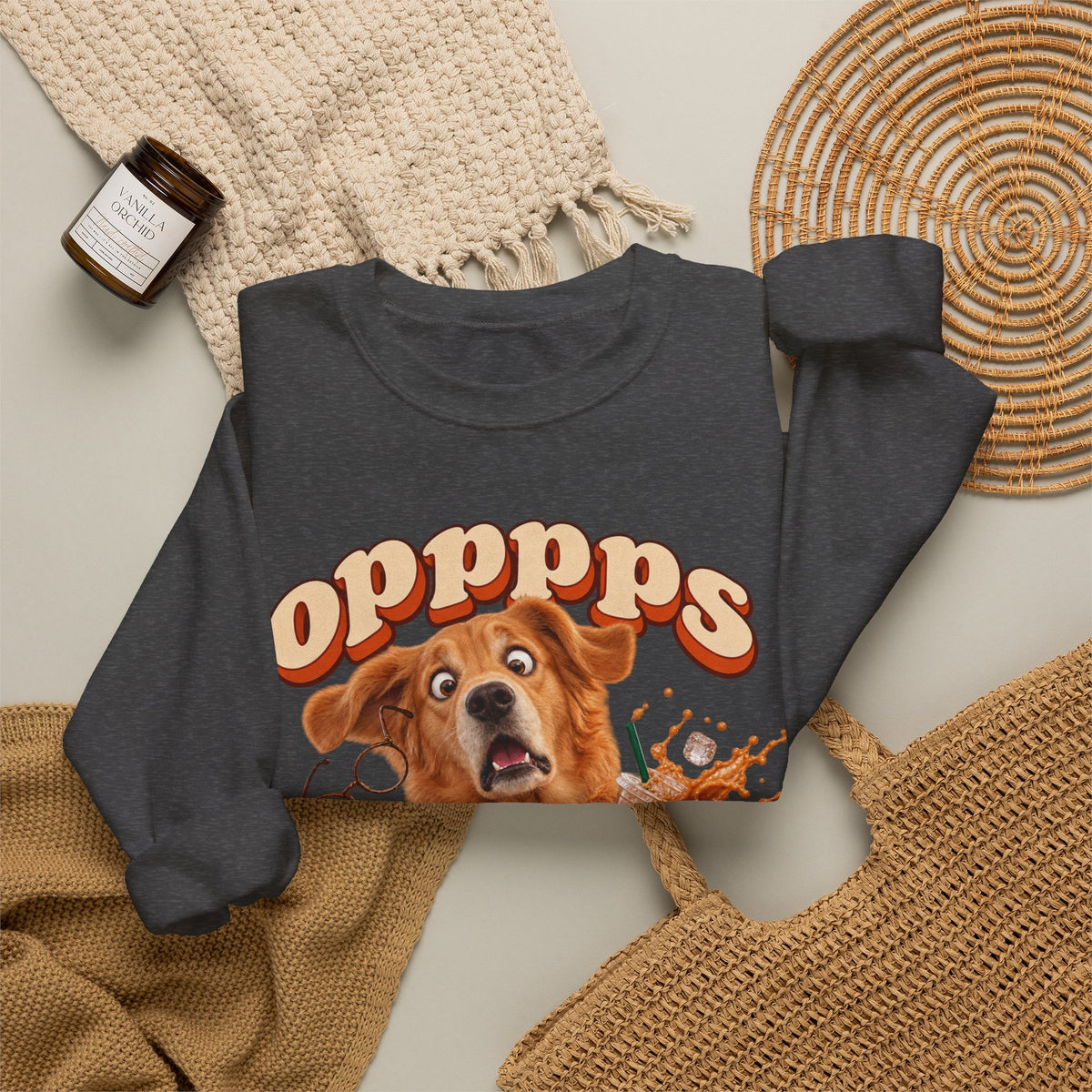 Oops! Puppy Mess Graphic Sweatshirt